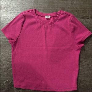 Garage Fuchsia Ribbed Tee